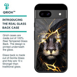 Golden Grey Lion Glass Case for Google Pixel 8A