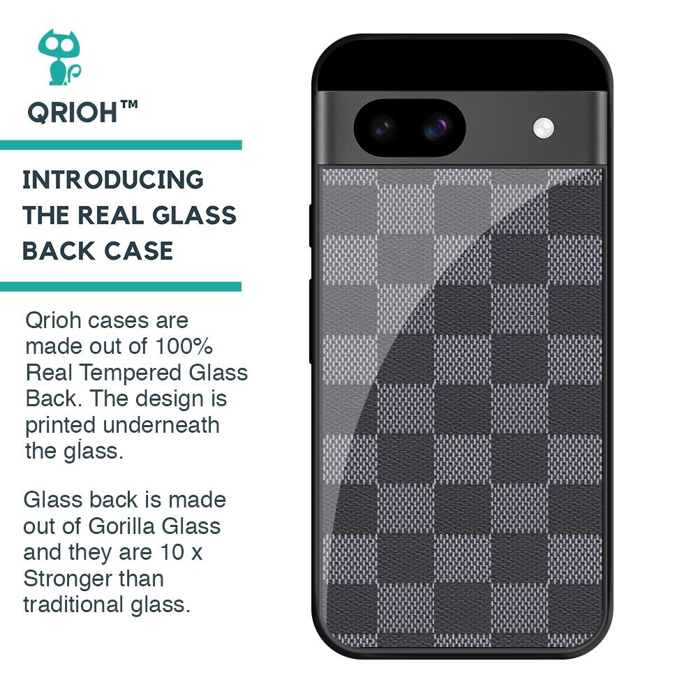 Grey Block Glass Case for Google Pixel 8A