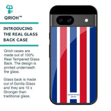 Tricolor Flag Glass Case for Google Pixel 8A