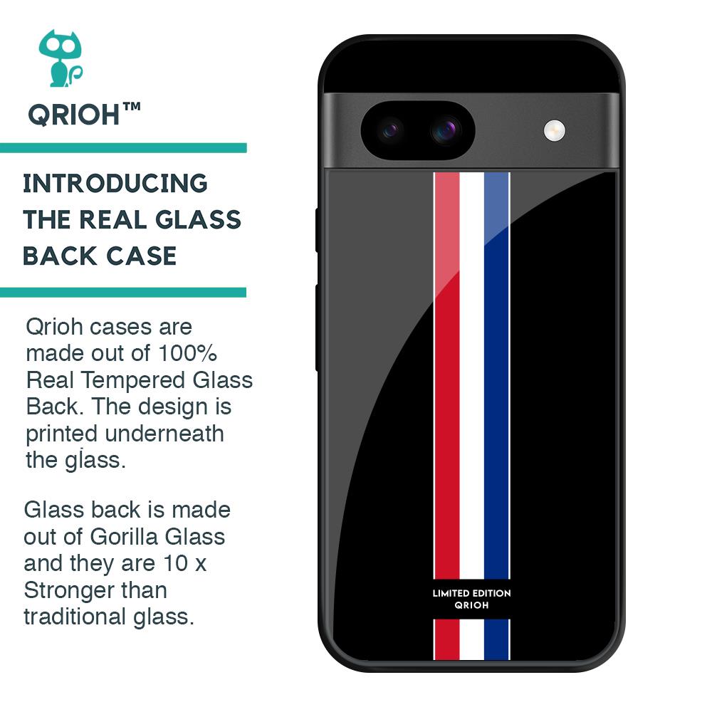 Flag Striped Glass Case for Google Pixel 8A