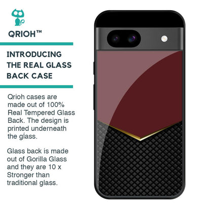 Shining Chevron Red Glass Case for Google Pixel 8A