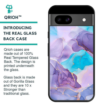 Alcohol ink Marble Glass Case for Google Pixel 8A