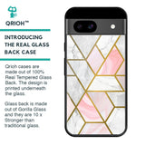 Geometrical Marble Glass Case for Google Pixel 8A