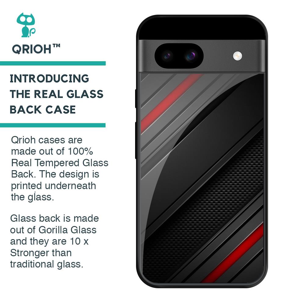 Modern Abstract Glass Case for Google Pixel 8A