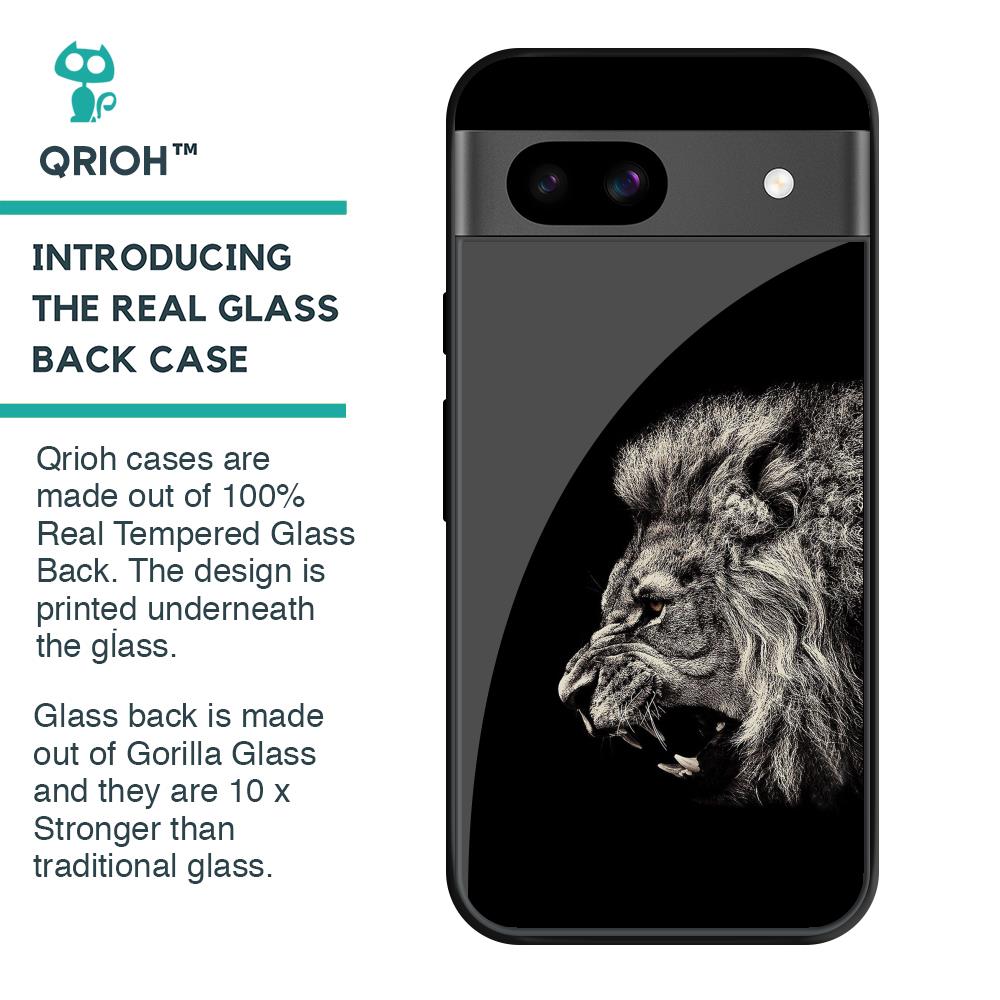 Brave Lion Glass Case for Google Pixel 8A