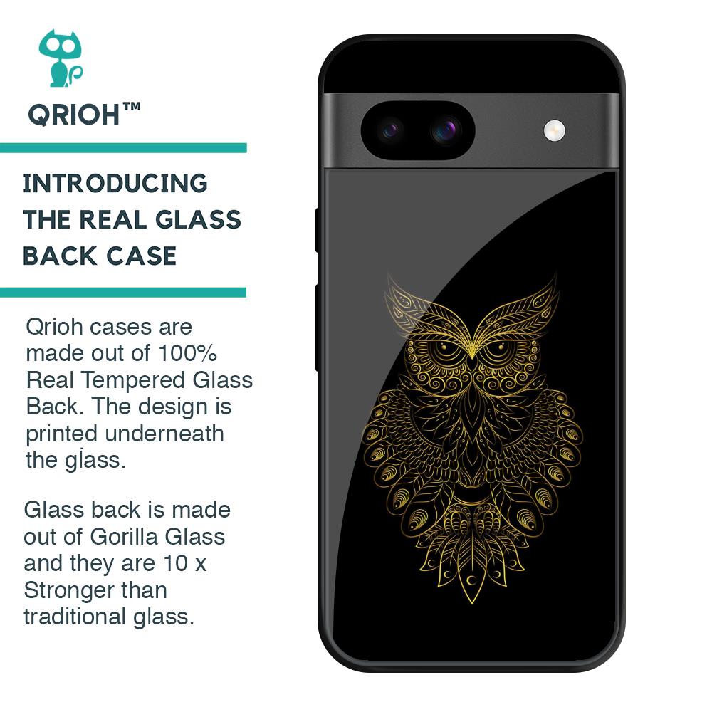 Golden Owl Glass Case for Google Pixel 8A