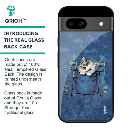 Kitty In Pocket Glass Case for Google Pixel 8A