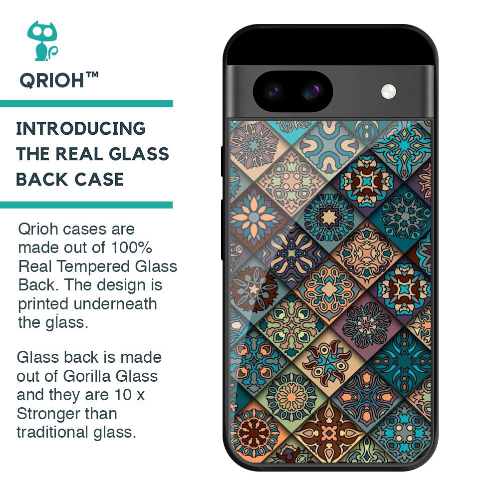 Retro Art Glass Case for Google Pixel 8A