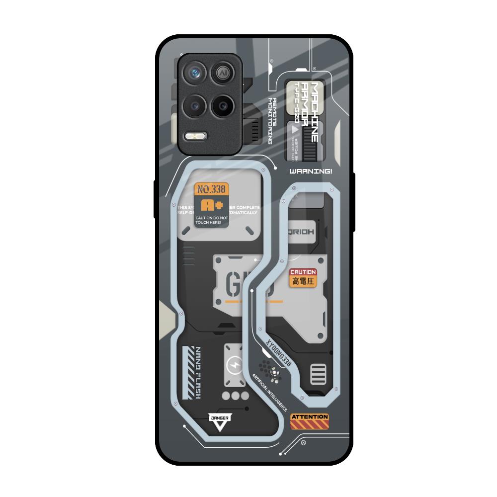 Retro Futuristic Realme Narzo 30 5G Glass Back Cover Online