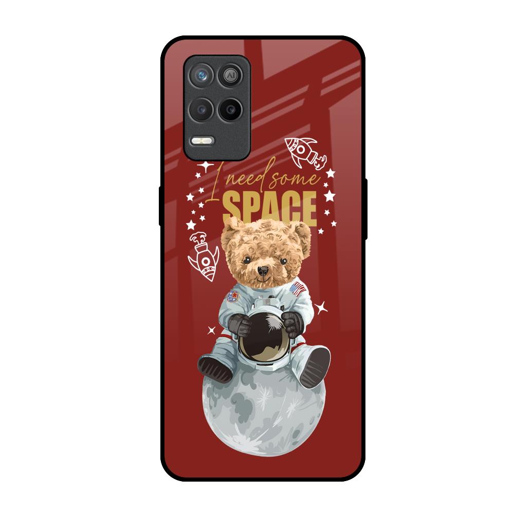 Astronaut Bear Realme Narzo 30 5G Glass Back Cover Online
