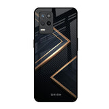 Sleek Golden & Navy Realme Narzo 30 5G Glass Back Cover Online