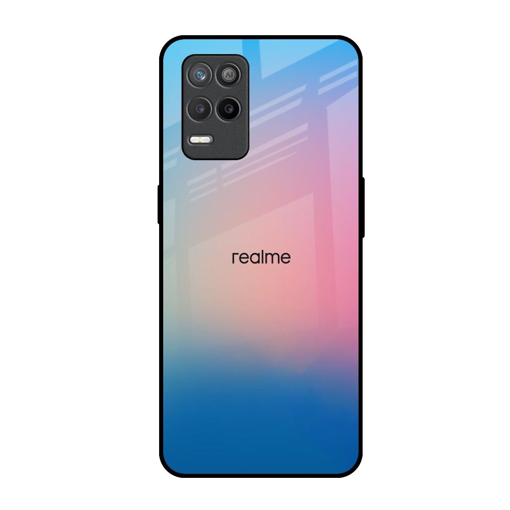 Blue & Pink Ombre Realme Narzo 30 5G Glass Back Cover Online