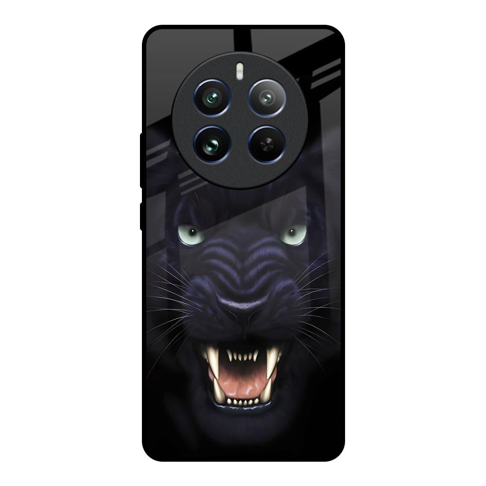 Angry Black Leopard Realme P1 5G Glass Back Cover Online
