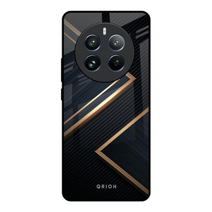 Sleek Golden & Navy Realme P1 5G Glass Back Cover Online