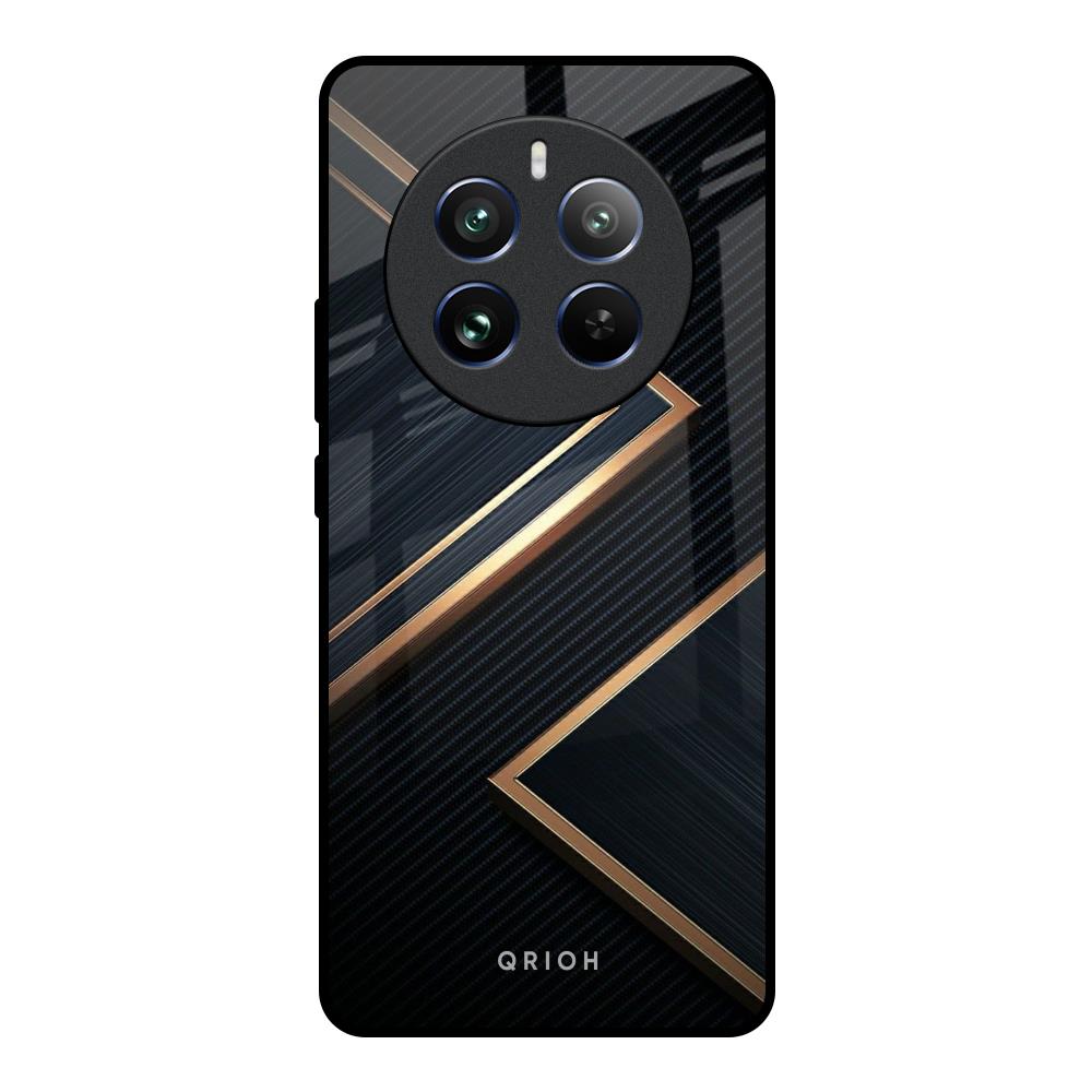 Sleek Golden & Navy Realme Narzo 70 5G Glass Back Cover Online