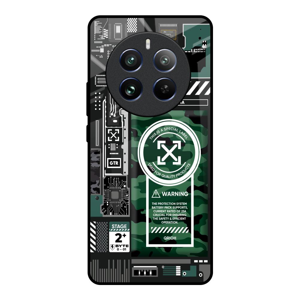 Green Camo Circuit Realme Narzo 70 Pro 5G Glass Back Cover Online