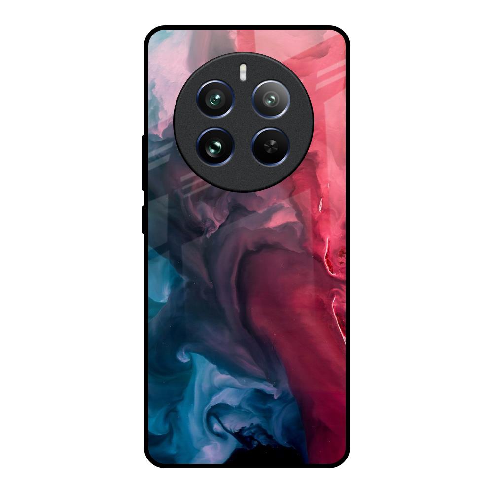Blue & Red Smoke Realme Narzo 70 Pro 5G Glass Back Cover Online