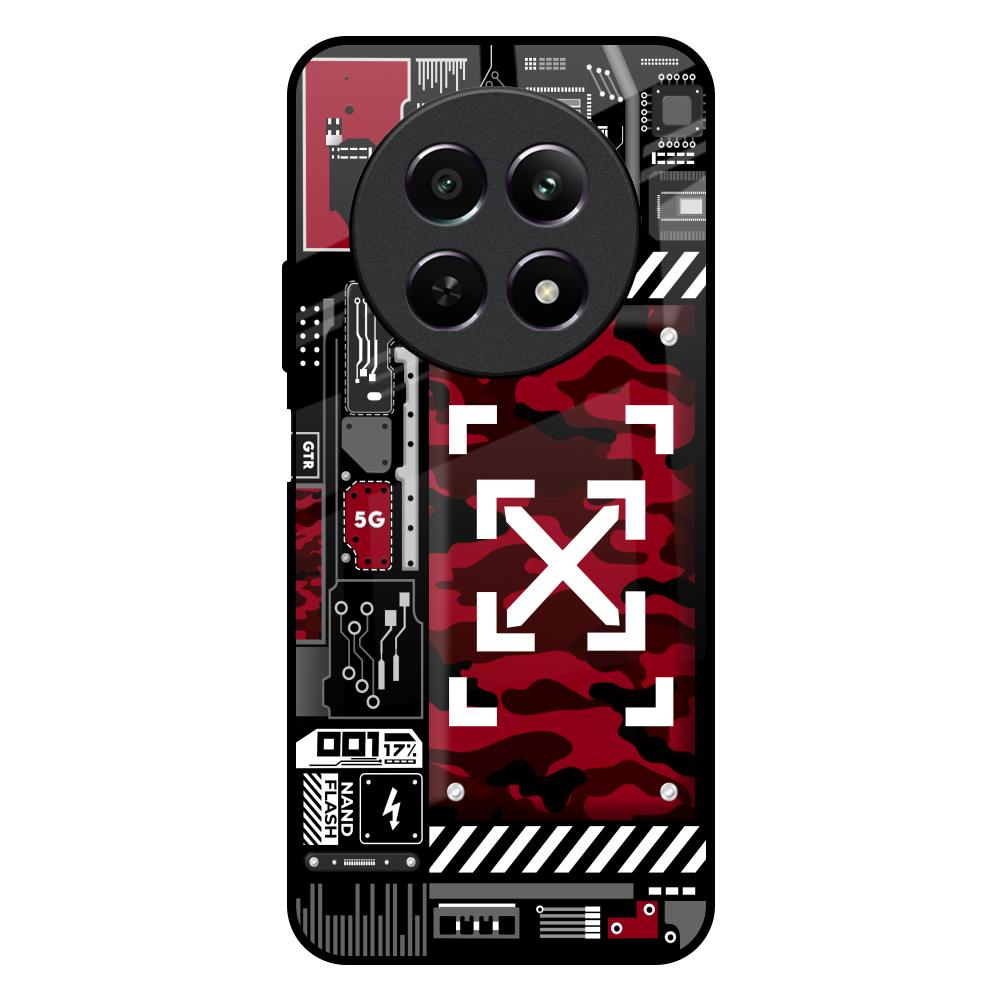 Technology Art Realme Narzo 70x 5G Glass Back Cover Online