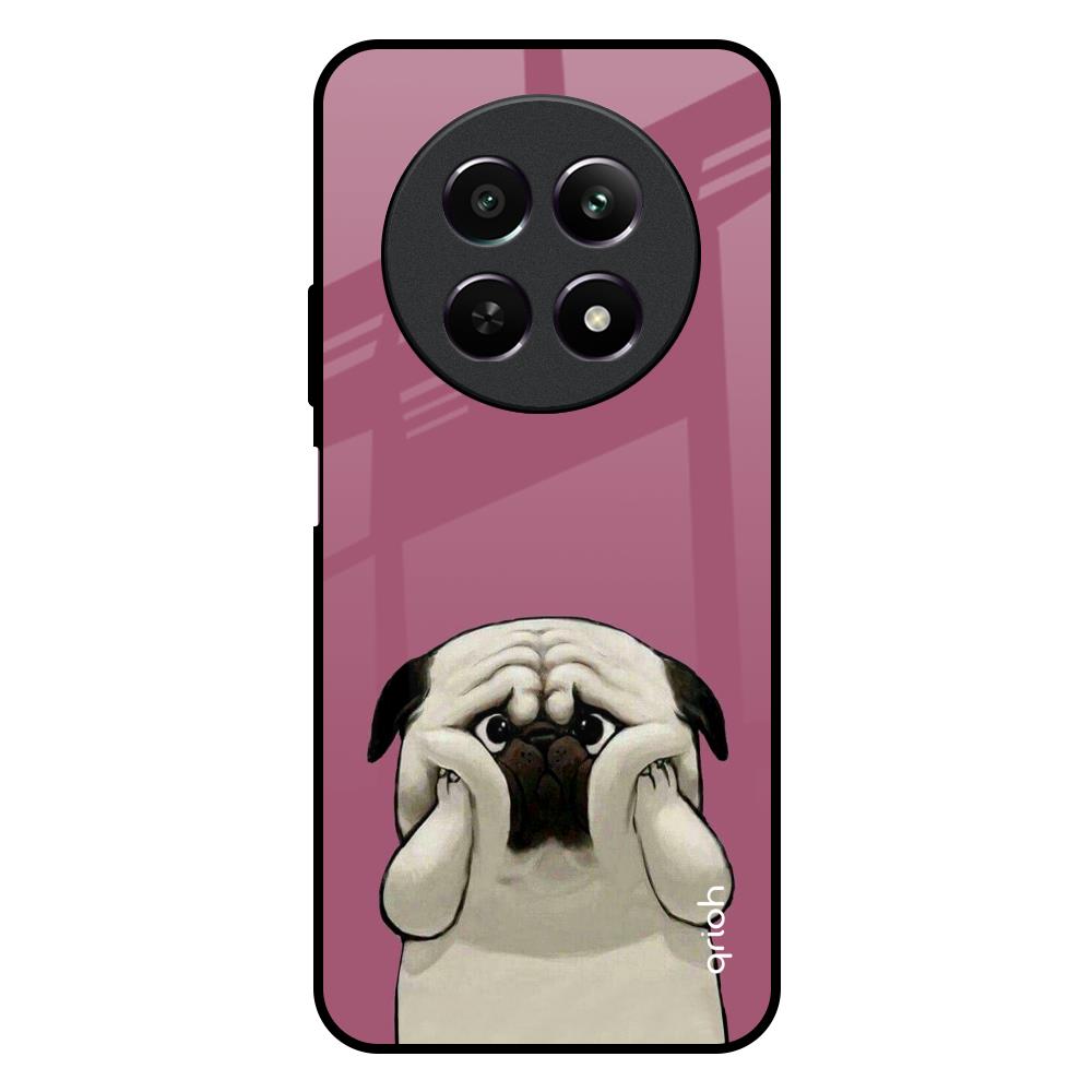 Funny Pug Face Realme Narzo 70x 5G Glass Back Cover Online