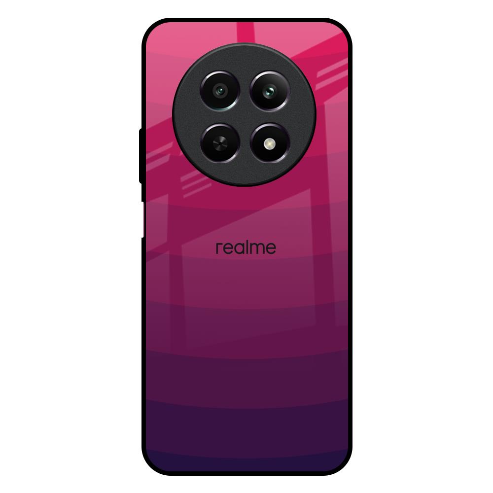 Wavy Pink Pattern Realme Narzo 70x 5G Glass Back Cover Online