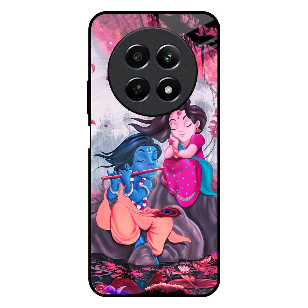 Radha Krishna Art Realme Narzo N65 5G Glass Back Cover Online