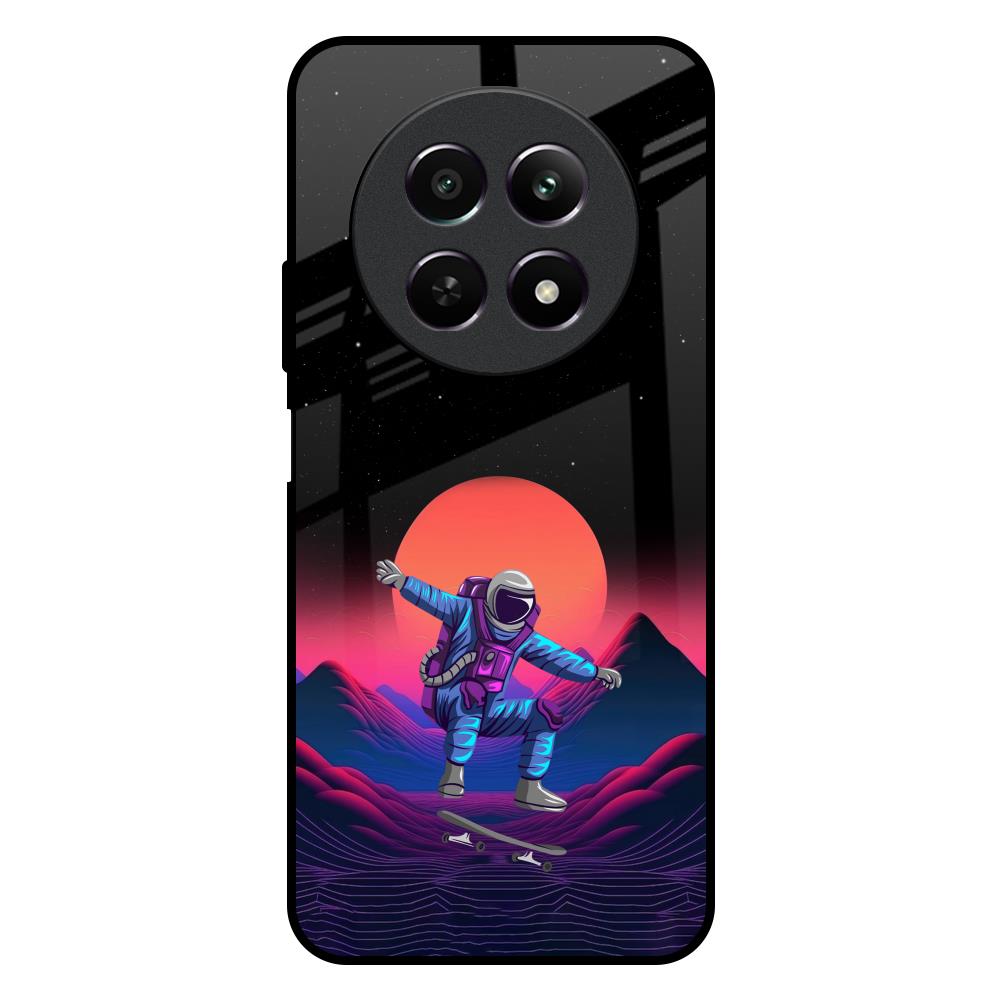 Retro Astronaut Realme Narzo N65 5G Glass Back Cover Online