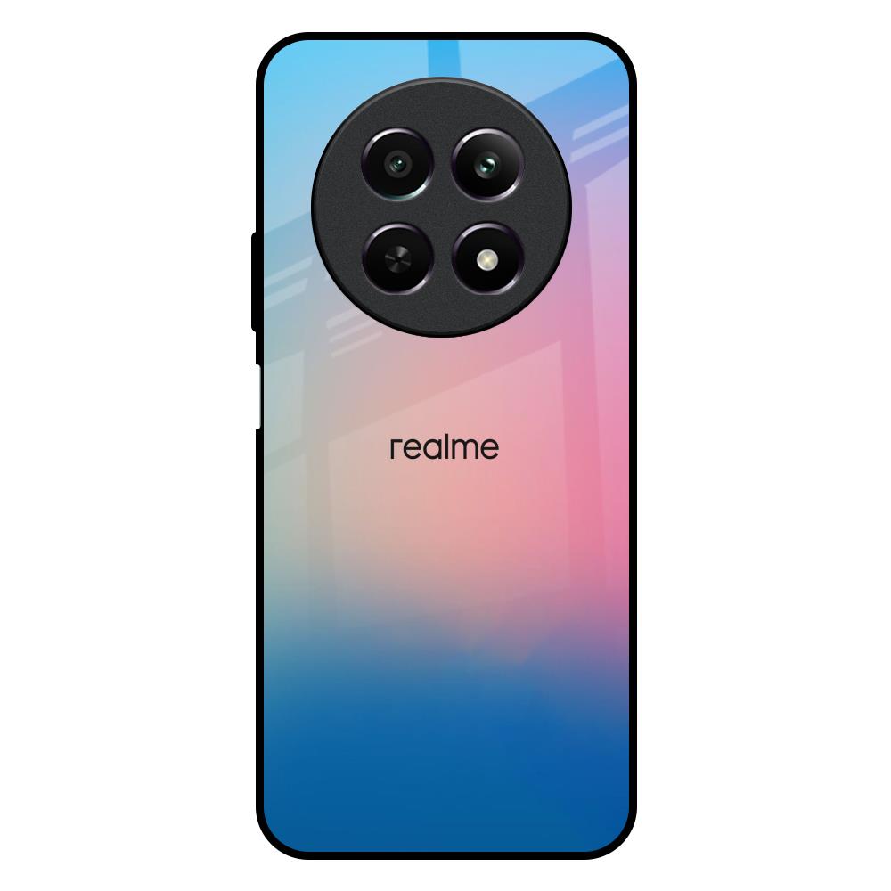 Blue & Pink Ombre Realme Narzo N65 5G Glass Back Cover Online
