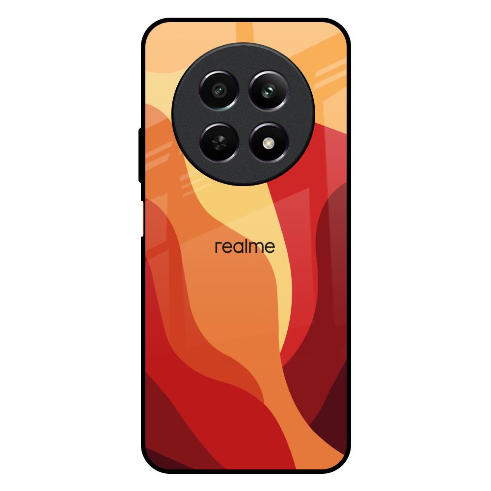 Magma Color Pattern Realme Narzo N65 5G Glass Back Cover Online