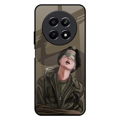 Blind Fold Realme 12X 5G Glass Back Cover Online