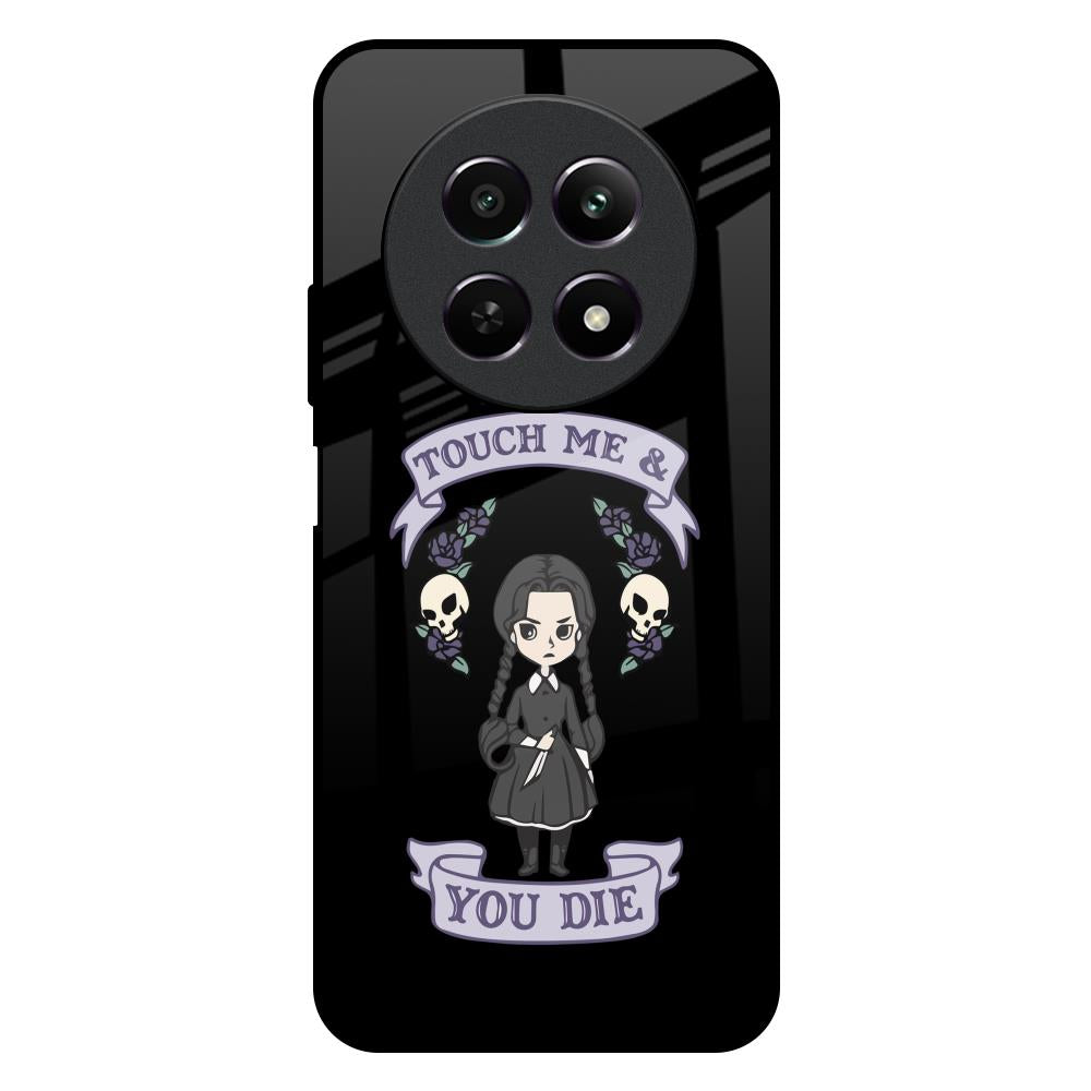 Touch Me & You Die Realme 12X 5G Glass Back Cover Online