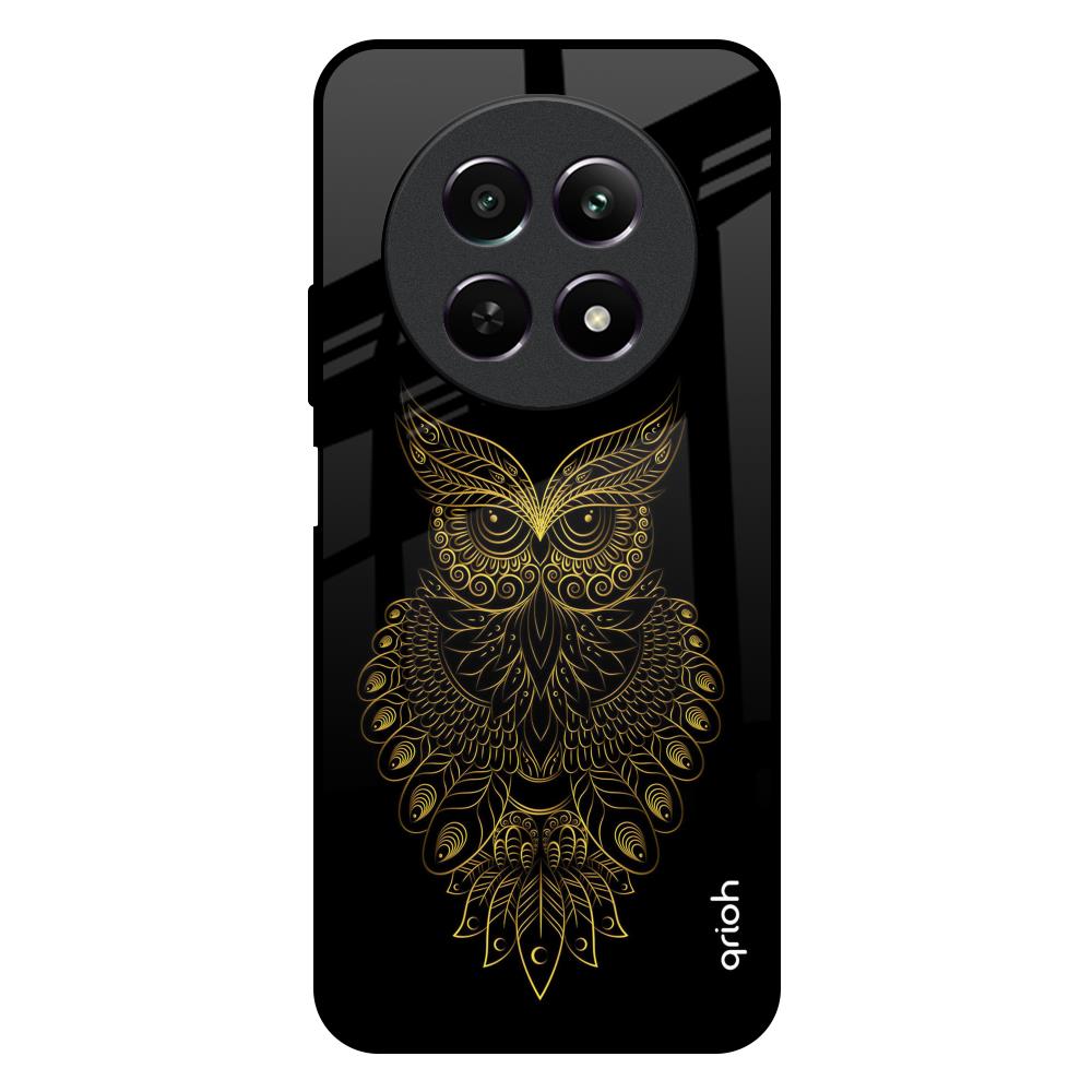Golden Owl Realme 12X 5G Glass Back Cover Online