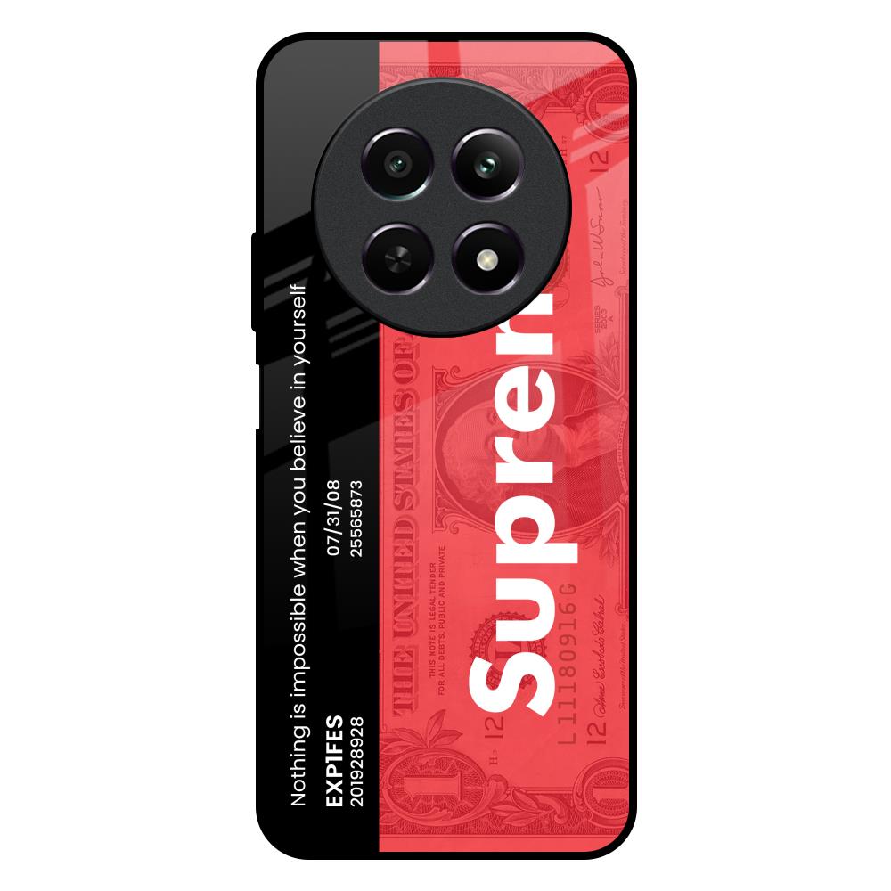 Supreme Ticket Realme 12X 5G Glass Back Cover Online