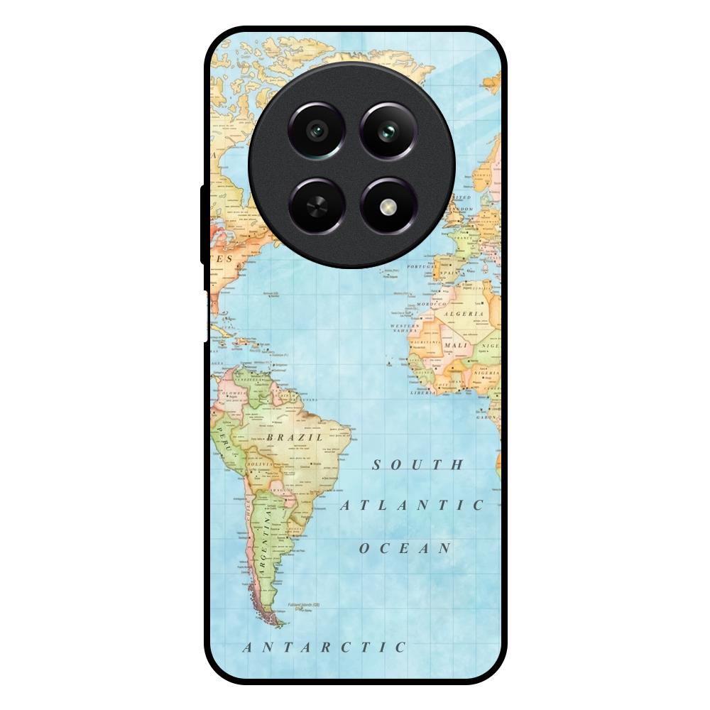 Travel Map Realme 12X 5G Glass Back Cover Online