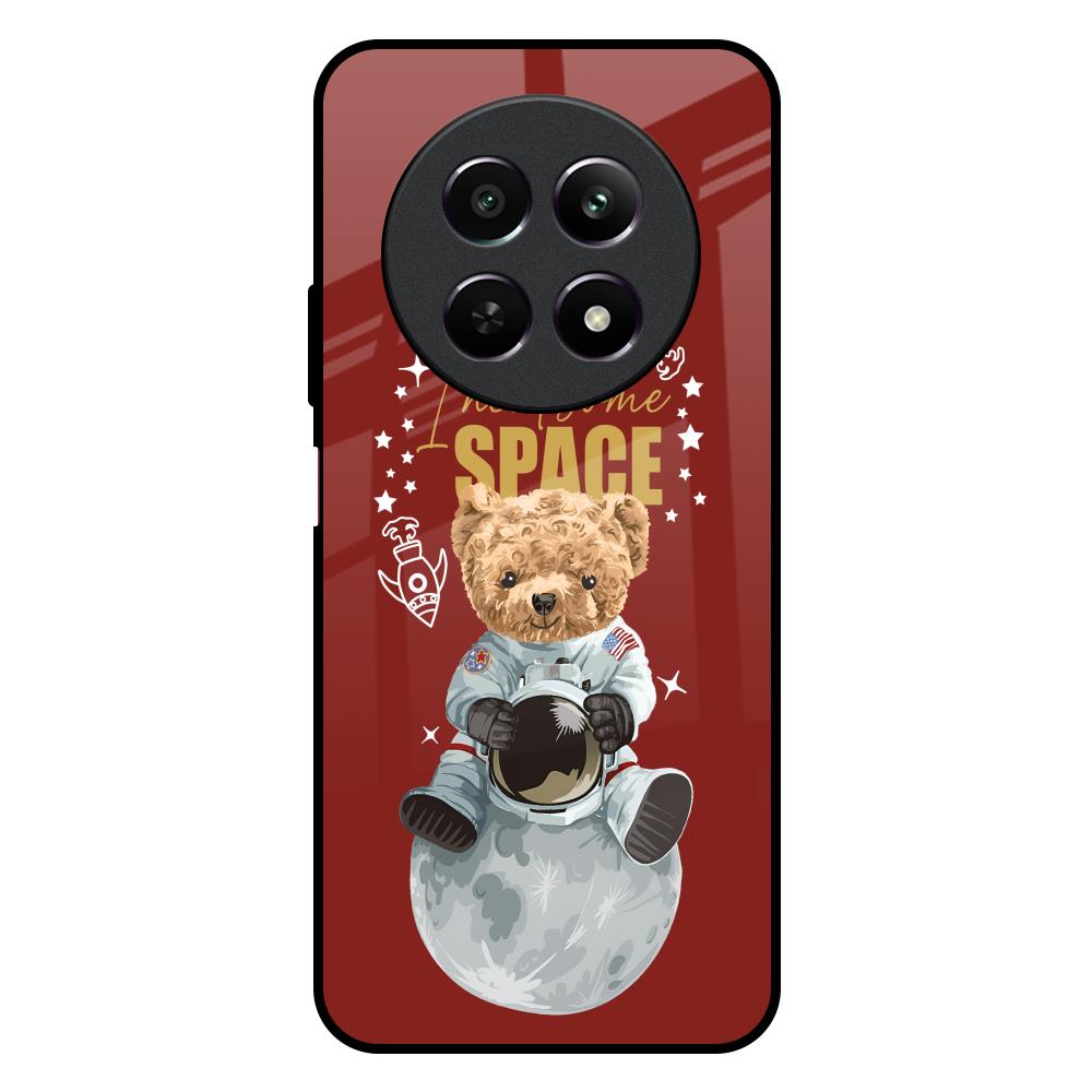 Astronaut Bear Realme 12X 5G Glass Back Cover Online