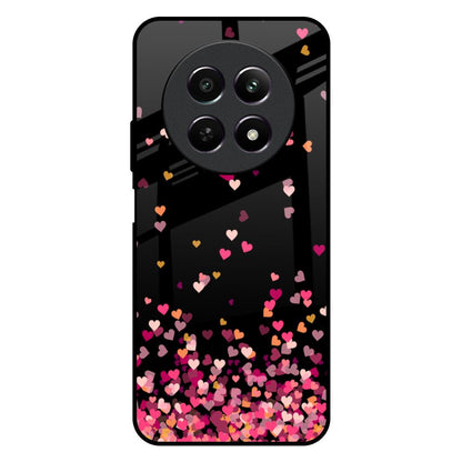 Heart Rain Fall Realme 12X 5G Glass Back Cover Online