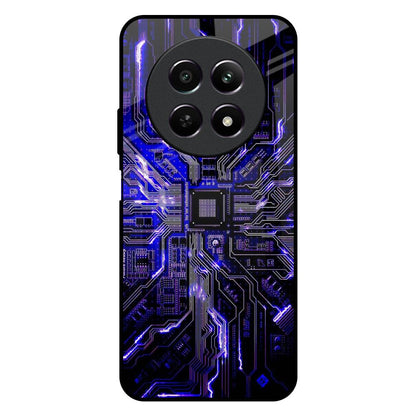 Techno Color Pattern Realme 12X 5G Glass Back Cover Online