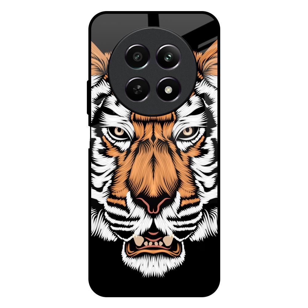 Angry Tiger Realme 12X 5G Glass Back Cover Online