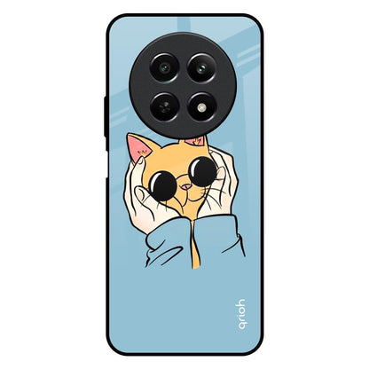 Adorable Cute Kitty Realme 12X 5G Glass Back Cover Online