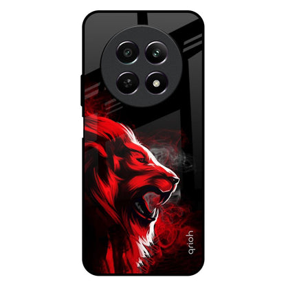 Red Angry Lion Realme 12X 5G Glass Back Cover Online