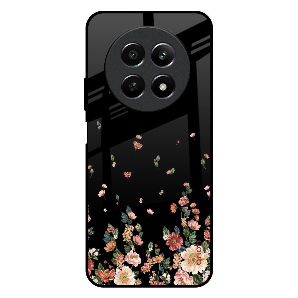 Floating Floral Print Realme 12X 5G Glass Back Cover Online