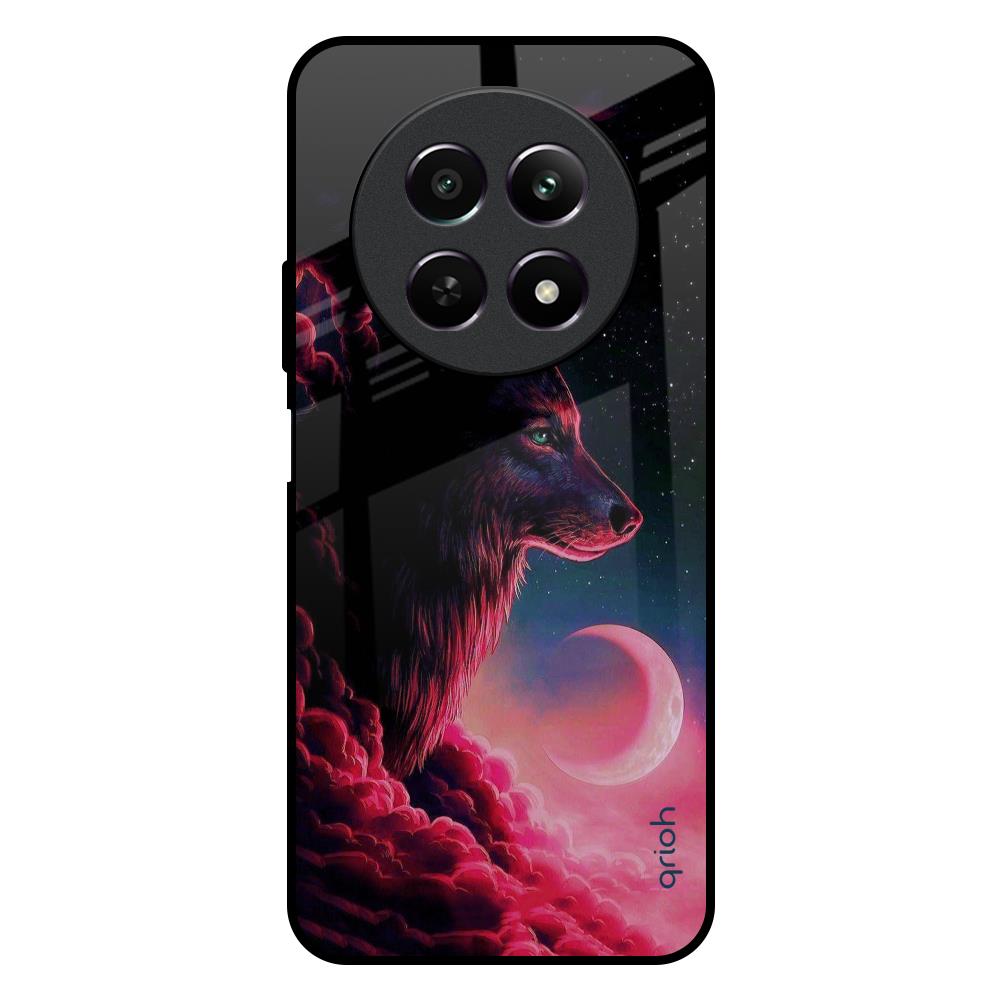 Moon Wolf Realme 12X 5G Glass Back Cover Online