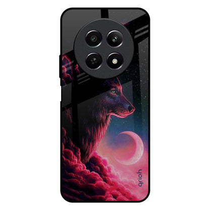 Moon Wolf Realme 12X 5G Glass Back Cover Online