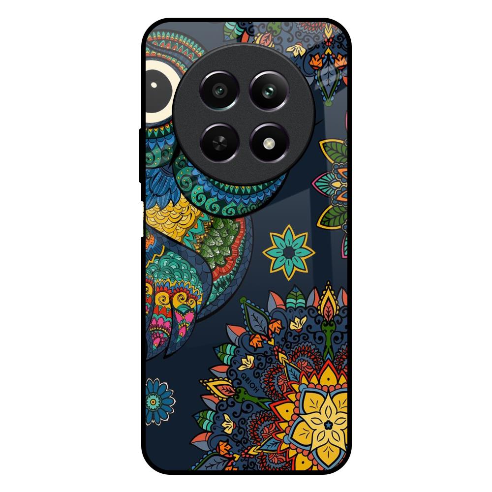 Owl Art Realme 12X 5G Glass Back Cover Online