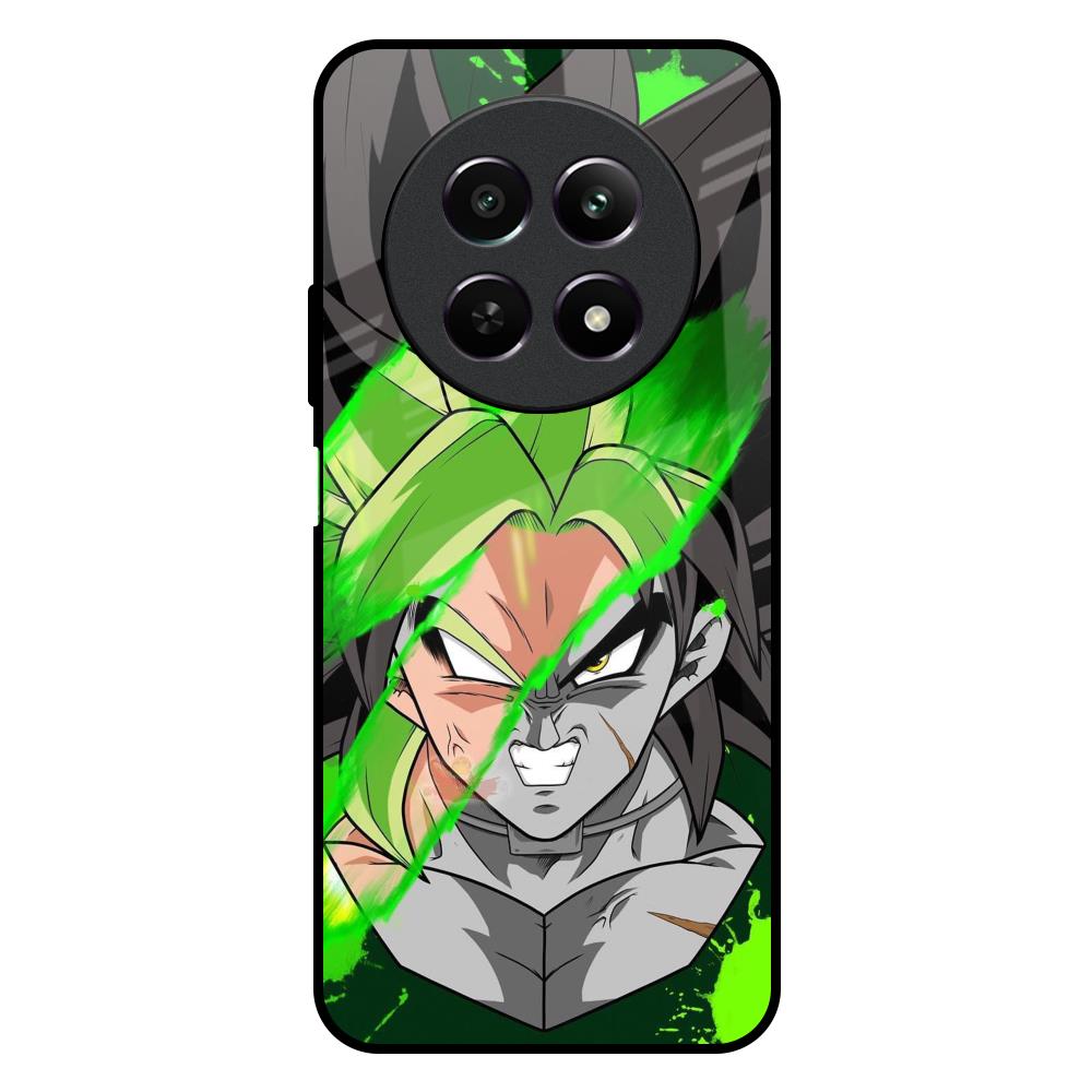 Anime Green Splash Realme 12X 5G Glass Back Cover Online