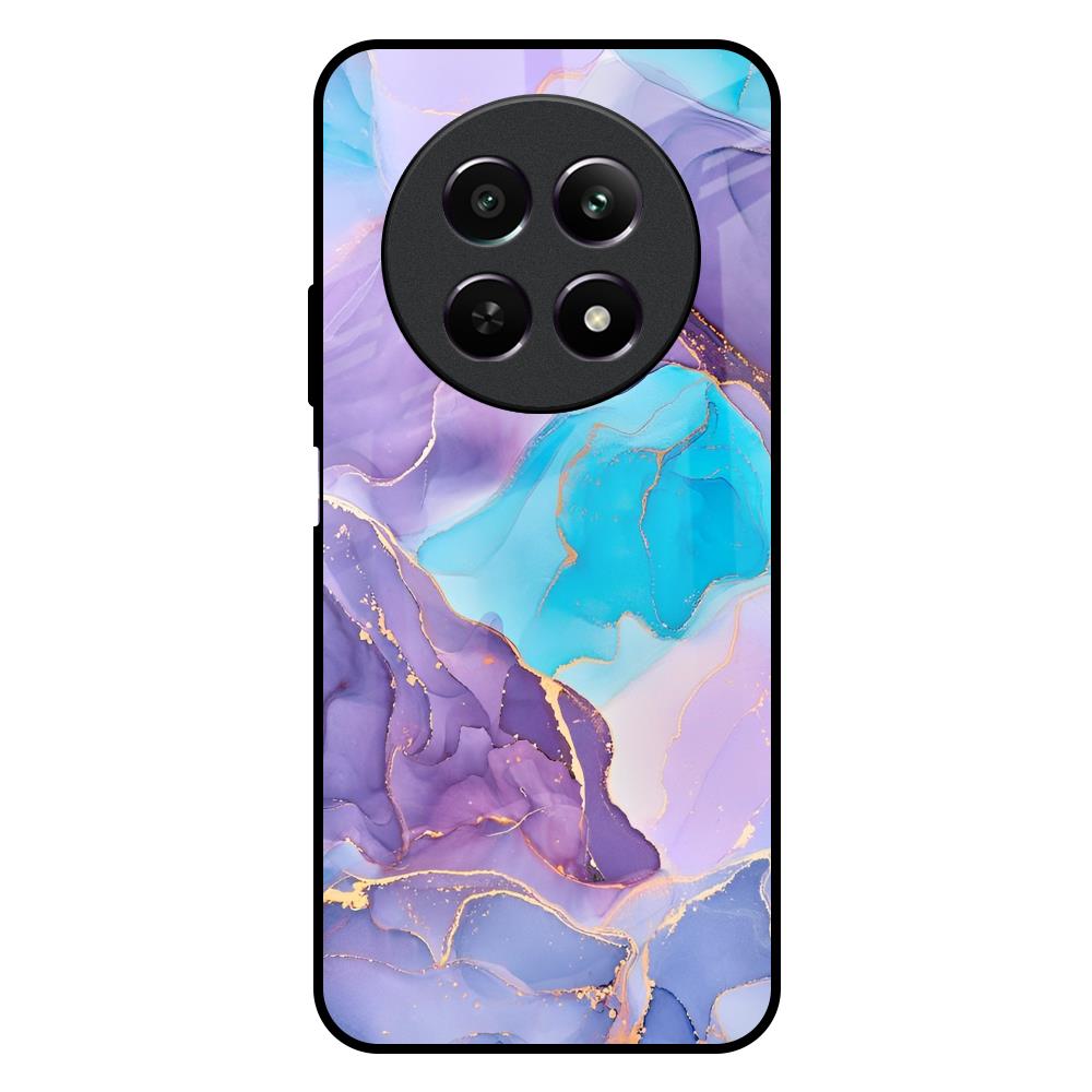 Alcohol ink Marble Realme 12X 5G Glass Back Cover Online