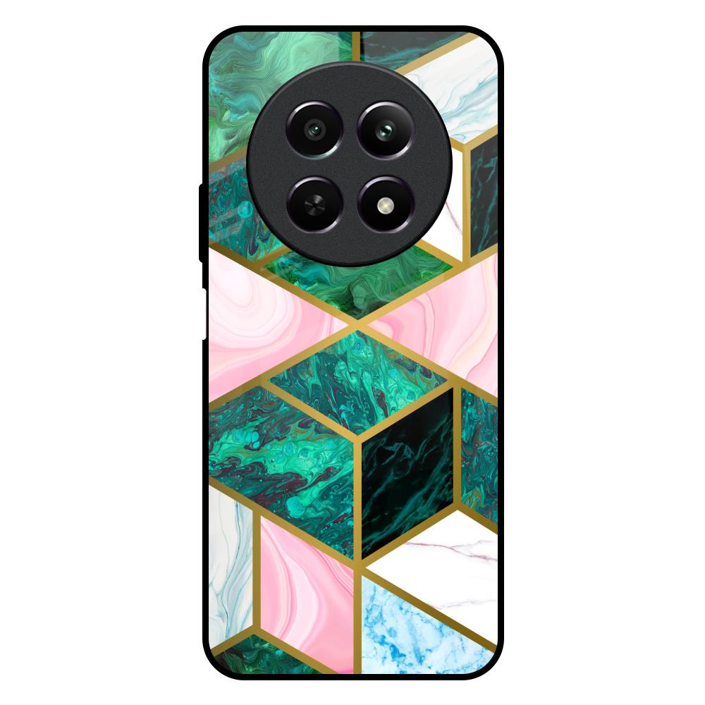 Seamless Green Marble Realme 12X 5G Glass Back Cover Online