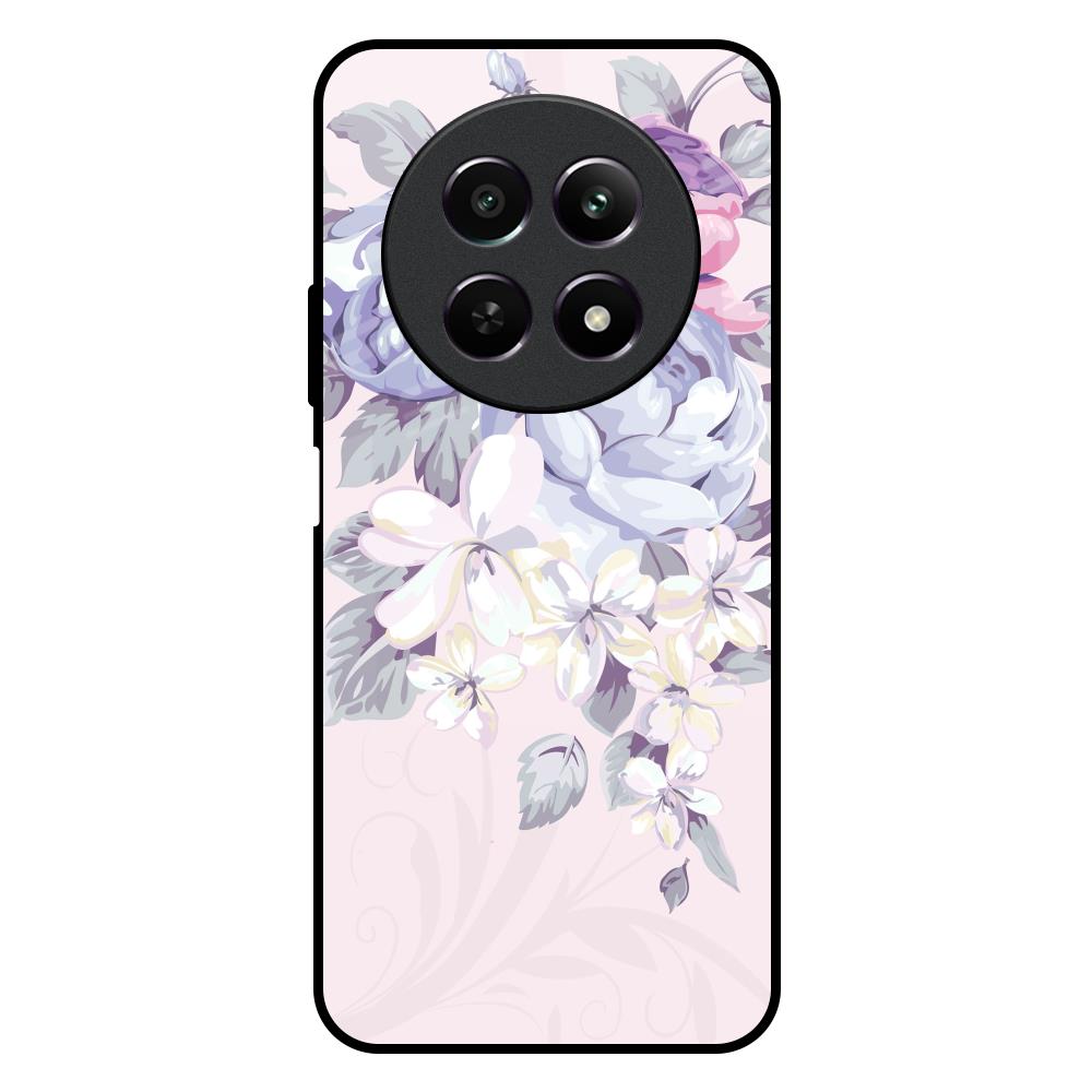 Elegant Floral Realme 12X 5G Glass Back Cover Online