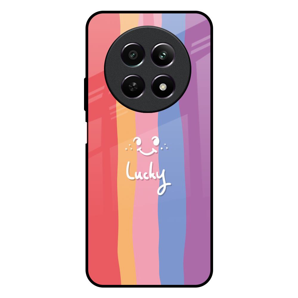 Lucky Abstract Realme 12X 5G Glass Back Cover Online