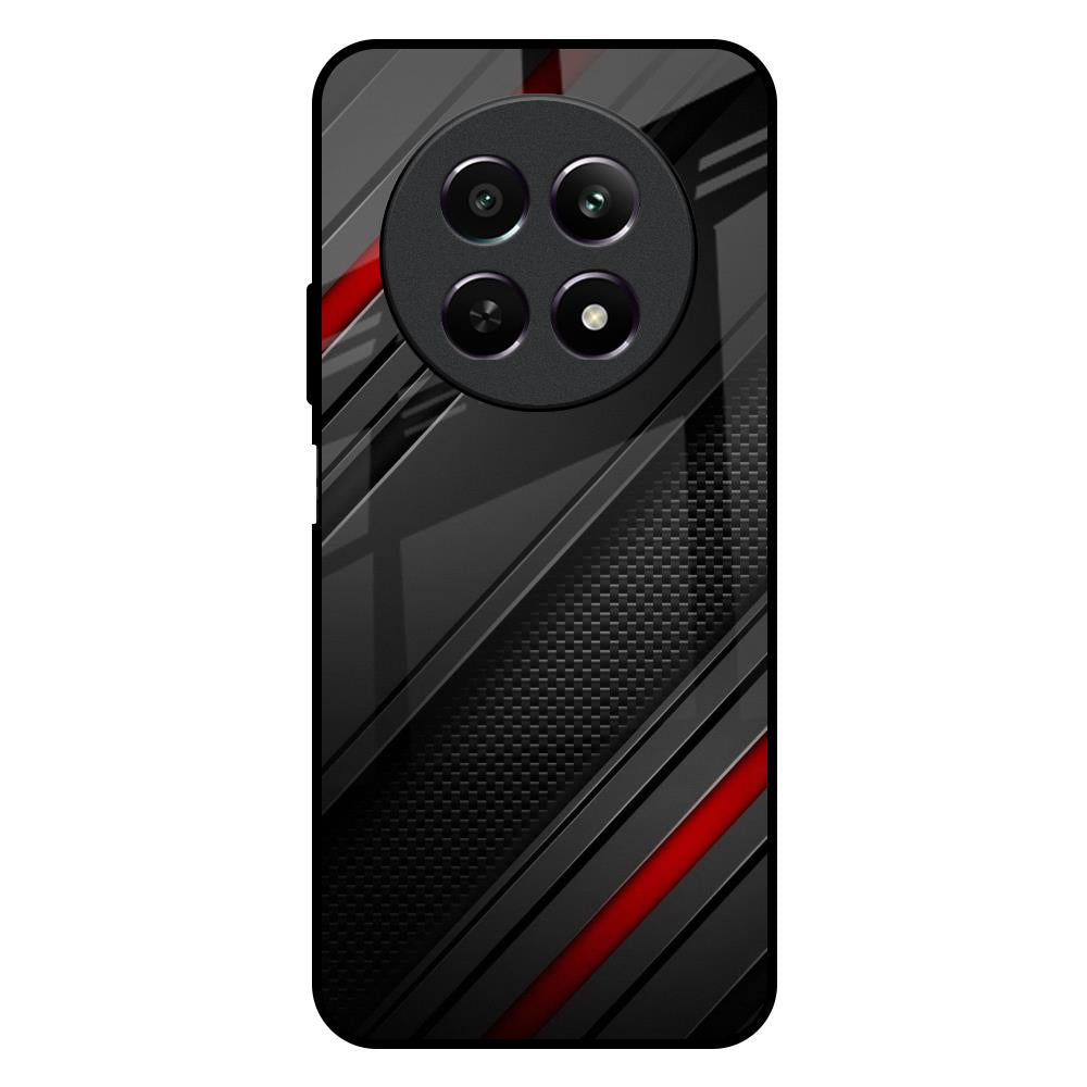 Modern Abstract Realme 12X 5G Glass Back Cover Online