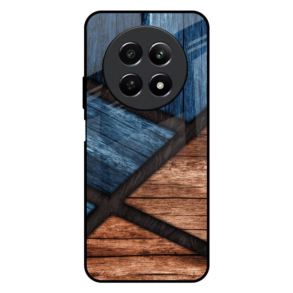 Wooden Tiles Realme 12X 5G Glass Back Cover Online